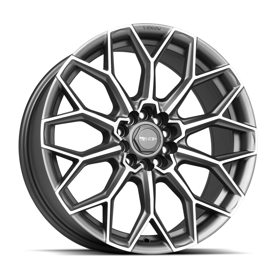VENOM45 16X7.5 5X114.3/120 +35 73.1 Matte Gunmetal Machined Face