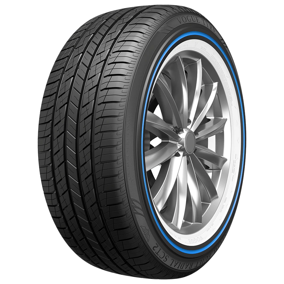 305/35R24 Vogue Tyre CUSTOM BUILT RADIAL SCT2 BLUE STRIPE BLUE/WHITE 112H XL M+S
