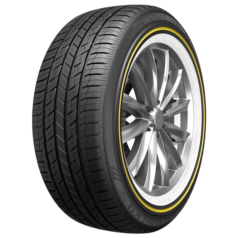 285/45R22 Vogue Tyre CUSTOM BUILT RADIAL SCT2 WHITE/GOLD 114H XL M+S